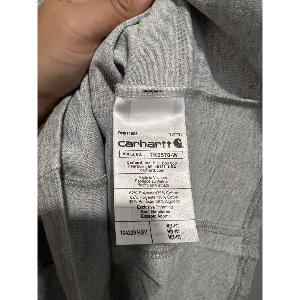 Carhartt Loose Fit Midweight Short-Sleeve Pocket Polo Womens Medium NWT Gray - Picture 6 of 7